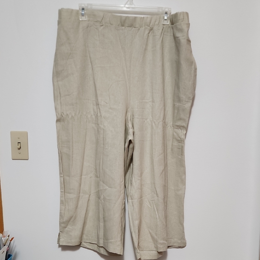 Woman Within Beige Capris